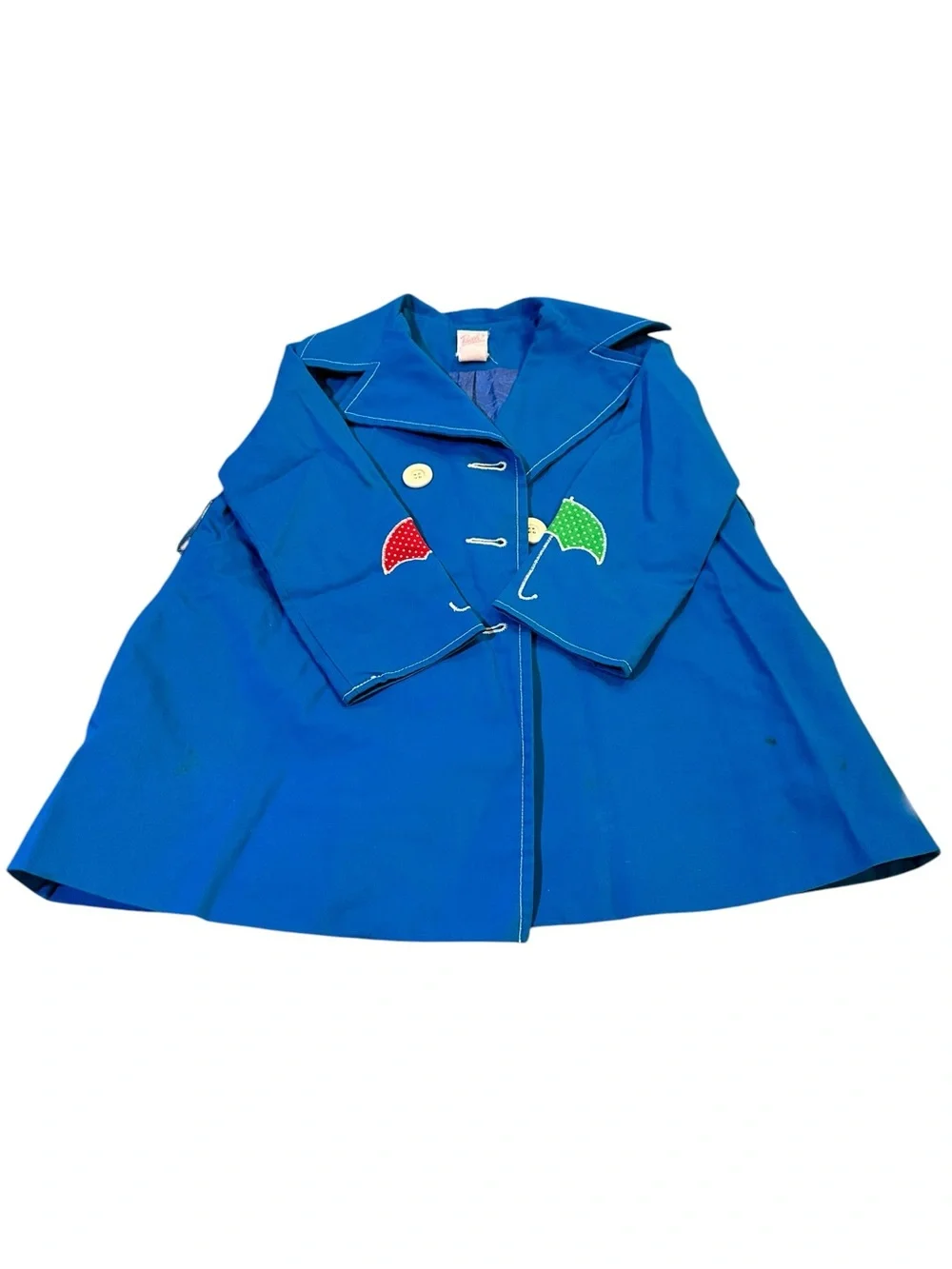 RARE Vtg 60s Ruth of Carolina Umbrella Dress Jacket Set Mod Talon Zip 3T EUC